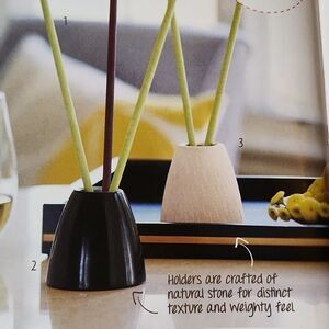 🔹️🔺️NIB Partylite Black Soapstone Holder